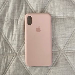 iPhone XS Apple silicone case - pink sand